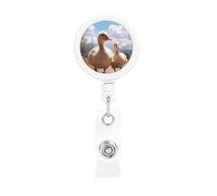 Bobine di badge retrattili con clip e portachiavi, simpatiche clip per badge, carine, porta badge per ufficio, dottore, infermiere