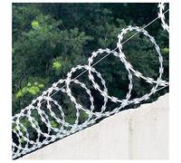 Bobine di recinzione in filo metallico anti-salita barriera di sicurezza in acciaio zincato alternativa al filo spinato e filo a fisarmonica per una maggiore protezione