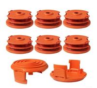 Bobine di ricambio con 4,9 m di filo per decespugliatore, confezione da 6 + 2 per modelli WA0007 WG116 WG119, realizzate in nylon