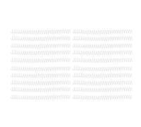 Bobine di rilegatura a spirale in plastica Durevoli e robuste Spirali per notebook 30 fori per rilegatura A4 A5 Forniture scolastiche per ufficio artigianali fai-te Diametro (Trasparente)