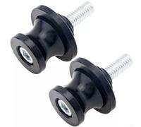 Bobine di rocchetti per moto, 8 mm, in alluminio CNC, per forcellone posteriore, cursori a V, colore nero, coppia