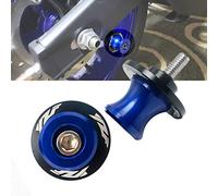 Bobine di scorrimento per braccio oscillante per moto, 6 mm, M6 x 1,5, CNC, 2 pezzi, per Yamaha YZF R1 R3 R6 R25 R125 R6S 600R 750R (blu)