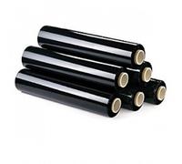 BOBINE FILM ESTENSIBILE MANUALE NERO H. CM. 50 KG. 2,2 N. 6 PEZZI LOIMBALLI