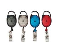 Bobine identificative con moschettone retrattile Advantus, colori assortiti, confezione da 20