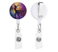 Bobine per badge retrattili con clip a coccodrillo girevole porta badge retrattile clip per infermiera badge bobina clip colorata macchie luminose ID badge clip portachiavi per medici in ufficio
