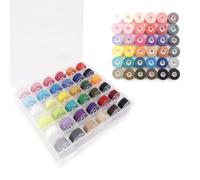 Bobine per macchina da cucire, 36 colori, bobine di filo da cucire, bobine di plastica per Brother Babylock Janome Kenmore