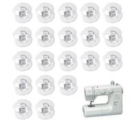 Bobine per macchina da cucire | Homiladi 20 bobine trasparenti | Bobina trasparente per macchina da cucire domestica per accessori da cucito domestici strumenti compatibili con macchine Janome