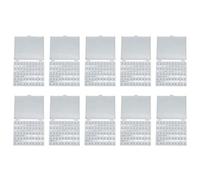 Bobine Per Macchina Da Cucire In Plastica, 10 Set Con Box Trasparente, 250 Pezzi - Facili Da Installare, Resistenti E Leggere, Ideali Per Uso Domestico