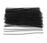 BOBINE PER RILEGATURA A SPIRALE RESISTENTI E VERSATILI 100 PZ - DORSI DI RILEGATURA IN PLASTICA CARTA A4 (Nera)