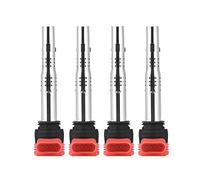 Bobine R8 Ngk + 4Pcs Bobina Di Accensione Pack Sistema 06E905115E 06E905115F Automatica Motore Accessori Auto Adatto Per Veicoli Con Cilindrata 2.4L A4-A7 Q5 Q7 S4 S5 A3 2005-2014