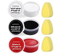 BOBISUKA Pittura per il viso e il corpo con 3 spugne Kit per la pittura del viso per adulti di grande capacità a base di olio tavolozza per trucco di Halloween Clown Joker Devil Cosplay SFX Costume