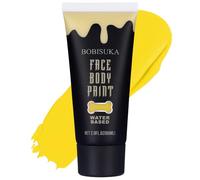 BOBISUKA Pittura per Viso Gialla Lavabile, Sicuro Body Painting Colori per Trucco Halloween, Mardi Gras, Baby Belly Paint, Trucco da Party