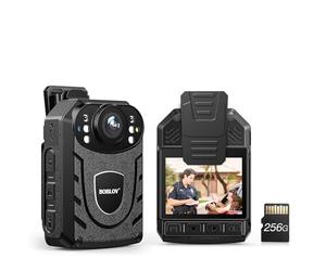 BOBLOV KJ21 255GB Body Camera, 1296P Support 8-10hours Recording, Expand Memory, Night Vision and Easy to Operate, for Daily Shooting or Evidence Collection