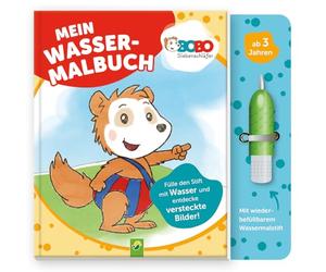 Bobo Siebenschläfer Mein Wassermalbuch: Einfach mit Wasser malen! Fülle den Stift mit Wasser und entdecke versteckte Bilder | Für Kinder ab 3 Jahren