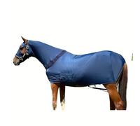 BoBoBn Lenzuolo for Cavallo in Nylon con copricollo Integrato, Coperta equestre Elastica in Lycra, vestibilità for Razze Grandi(L)