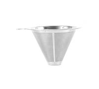 BoBoBn Stainless Steel Coffee Filter Portable Pour Reusable Small and Light Compact Dripper Holder Hot Water Mesh Durable New 2 ps(S)