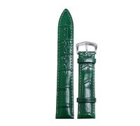 BoBoHome 15mm Cinturini in Vera Pelle Regolabile Cinturini Universale con Fibbia Metallica Accessori Riparazione-Verde
