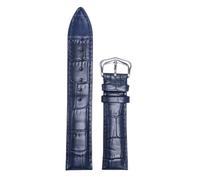 BoBoHome 18mm Cinturini in Vera Pelle Confortevole Cinturini con Fibbia Metallica Regolabile Accessori Riparazione-Blu