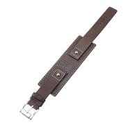 BoBoHome 22mm Cinturino Orologio Pelle Genuina Artigianale Resistente Alle Macchie Bracciale Elastico Orologio Accessorio Di Riparazione per FOSSIL JR1190-Marrone