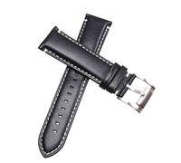 BoBoHome 22mm Cinturino Orologio Pelle Genuina Resistente All'Usura Resistente Alle Temperature Bracciale Sostitutivo Sportivo per FOSSIL FTW1114-Nero