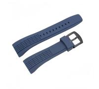 BoBoHome 26mm Cinturino Orologio Silicone Elastico di Sostituzione, Cinturino Gomma Silicone Resistente all'Acqua per Se-i-ko VELATURA/SRH SPC007J1 SRH013-Fibbia blu + nero