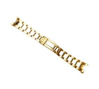BoBoHome 3-Bead Solido Acciaio Inossidabile Cinturino Orologio, Subacqueo Orologio Catena Sostituzione Cinghia per Rolex Cosmograph Daytona-Oro 20MM
