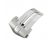 BoBoHome 316L Acciaio Inossidabile Distribuzione Cinturino Chiusura, Prova Ruggine Rilascio Rapido Cinturino Orologio Fibbia per TAAG HEUEUR CARERA AQURACER-Argento 20mm