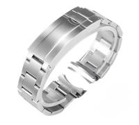 BoBoHome 316L Acciaio Inossidabile Sostituzione Cinturino Orologio Resistente All'Usura Metallo Orologio da Polso Riparazione Bracciale per Rolox Submeriner Doytona Suub-Argento Smerigliato 20mm