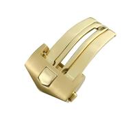 BoBoHome 316L Acciaio Inossidabile Sostituzione Orologio Fibbia, Resistente Usura Prova Graffi Orologio Cinturina Fibbia per TAAG HEUEUR CARERA AQURACER-Oro 18mm