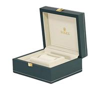 BoBoHome Emerald Verde Premium PU Wood Watch, Scoraggiamento per la Casa con Rivestimento in Velluto e Chiusura di Metallo per Rolex Sea Dweller