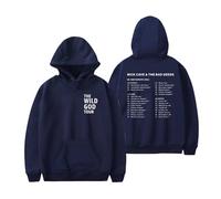 BOBOKK Nick Cave & The Bad Seeds Felpa con Cappuccio, Felpa A Maniche Lunghe Unisex,Blu,M