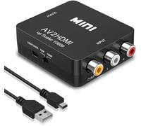 BOBOPACK Convertitore HDMI a AV,Adattatore HDMI a AV/RCA, Video Audio Adattatore, con USB Cavo per HDTV/PC/DVD/Laptop/Xbox/Stick/Blu-Ray DVD