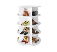 BOBORE Torre portascarpe girevole a 360°, espositore girevole for scarpe, giostra rotonda for riporre le scarpe, organizzazione verticale for armadio for borse e scarpe, scaffale for scarpe, organizer