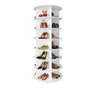 BOBORE Torre portascarpe girevole a 360°, espositore girevole for scarpe, giostra rotonda for riporre le scarpe, organizzazione verticale for armadio for borse e scarpe, scaffale for scarpe, organizer
