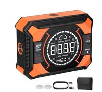 BOBOVAV Level Box Digitale 3-in-1,LCD Inclinometro Magnetico Ricaricabile,Angle Finder con Laser Verticale Orizzontale e Incrociata 4x90°2x180°,4 Unità di Misura, per Falegnameria Costruzioni