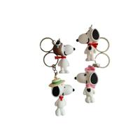 BOBOZHONG 4 Pcs Portachiavi con Ciondolo a Forma di Cartone Animato,Portachiavi in Silicone 3D,Portachiavi Anime, Portachiavi per Ragazze, Regali di Compleanno e Natale