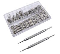 BOBOZHONG Barre a Molla per Orologio,360 Pezzi Pins Bar Primavera in Acciaio Inossidabile,Perni per Cinturini,Perni Orologi Barre a Molla,perni per Orologio 18 Diverse Dimensioni 1,50 mm