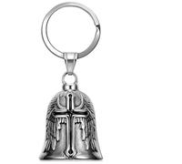 BOBOZHONG Campanella Moto,Campanello da Motociclista Portafortuna Moto Angelo Custode Campanella Accessori Angeli Portachiavi portachiavi per regali motociclisti
