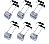 BOBOZHONG Chiudiporta a molla a farfalla 6 pezzi, molla con cuscinetto in gomma, adatto per la maggior parte dei perni delle cerniere