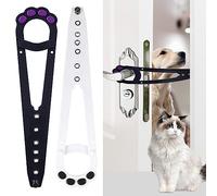 BOBOZHONG Chiusura Porta Gatto,2 Pezzi Fermo Porta per Cani Serratura Porta Animali Serratura Porta Staffa Alternative,Lascia Entrare i Gatti e Tiene Fuori i Cani