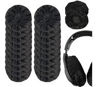 BOBOZHONG Copri Cuffie Monouso,100 PCS Coperture per Auricolari in Tessuto Non Tessuto Antipolvere,Copri-Auricolari Sanitari,Elastiche Cover Cuffie per la Maggior Parte delle Cuffie Auricolari