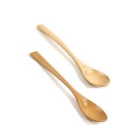 BOBOZHONG Cuchara de Madera,Cocina Agitador de Mezcla Utensilios de Cocina Utensilios para Niños Cuchara de Cocina, de Estilo Janpanese, para Comer mezclar, mezclar,2PCS