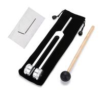 BOBOZHONG Diapason di Prova,128 Hz Tuning Fork Lega Alluminio Sintonizzatore Musicale Strumenti per Diagnostica Udito Guarigione Terapia Vibrazione Sonora Curativa per Yoga Rilassare Il Corpo