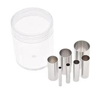 BOBOZHONG Formine Rotonde per Biscotti,Set di 7 Coppapasta Rotondo Acciaio Inox Tagliapasta Aperta Tondo Stampi per Pasticceria Ciambella Fondente Mousse Cottura Torta Fai da Te(7 Taglie)