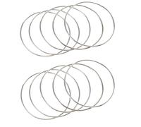 BOBOZHONG Ghirlanda Floreale in Metallo,10 Pezzi Anelli Artigianali in Metallo,Anelli in Metallo,Cerchi per Acchiappasogni,Metallo Craft Hoops(10cm)