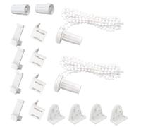 BOBOZHONG Kit Riparazione Tende a Rullo 2 Pezzi Staffe Sostitutive 17mm in Plastica, Compatibile con Tende Avvolgibili e Cieche - Ricambi per Meccanismo a Rullo