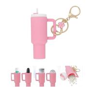 BOBOZHONG Mini portachiavi a coppa,Stanley Cup Accessories,Porta balsamo per labbra Borsa Charms,Porta Fortuna per Scuola o Natale Regalo,accessori carini per borsa da donna,zaino,borsa
