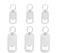 BOBOZHONG Portachiavi apribottiglie, 6 pezzi, acciaio inossidabile, due dimensioni, multifunzionale, cucina, bar, ristorante, regalo per papà