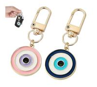 BOBOZHONG Portachiavi Feng Shui,2 PCS Portachiavi Colorati per Occhio di Malocchio Portachiavi Amuleto Portafortuna,Portachiavi per Auto,Borsa,Portachiavi per Donna e Uomo