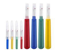 BOBOZHONG Taglia-Cuciture per Cucito,8 Pezzi Cucitura Ripper in plastica Cucire Filo Unpicker,Ripper Seam per Cucire Attrezzi da Cucito(2 Misure)